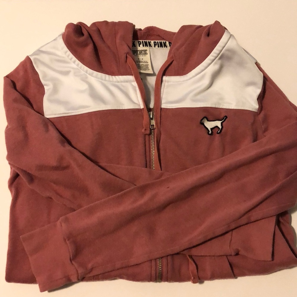 Victoria secret pink zip up sweatshirt